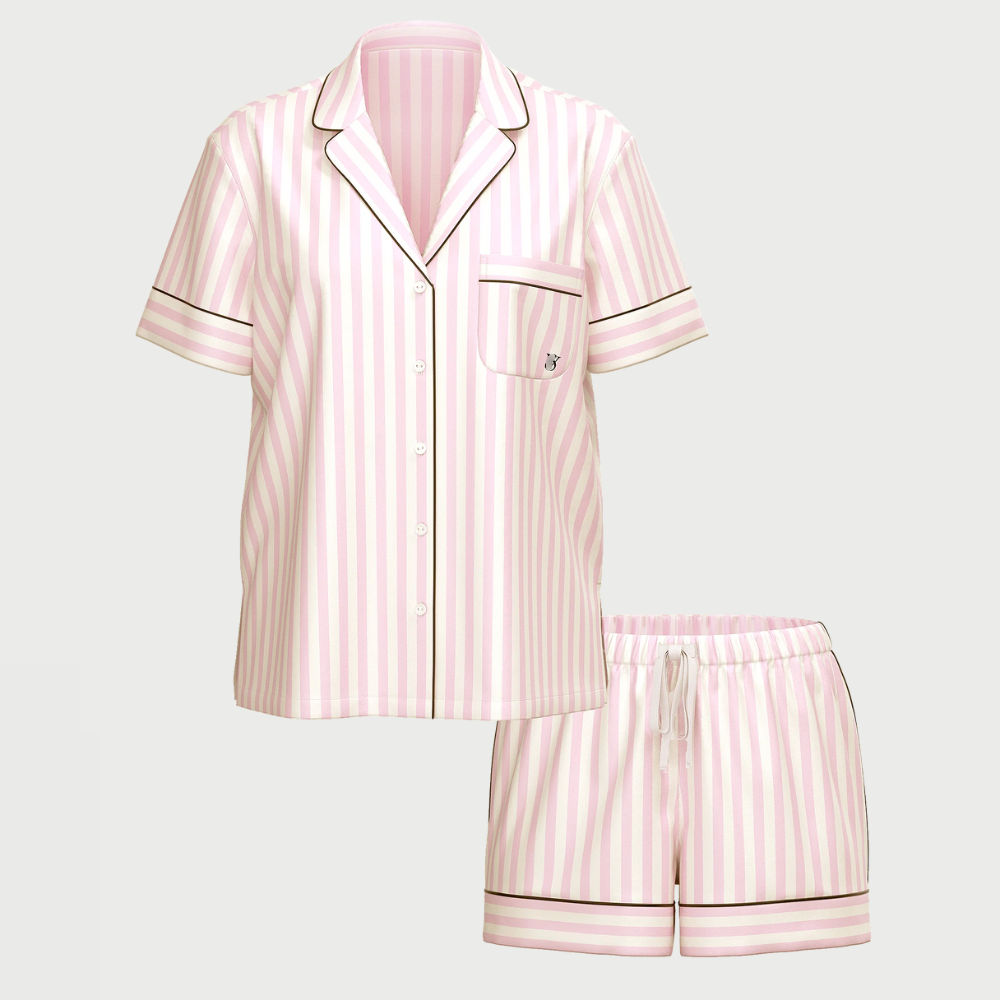Glazed Satin Pajama Set