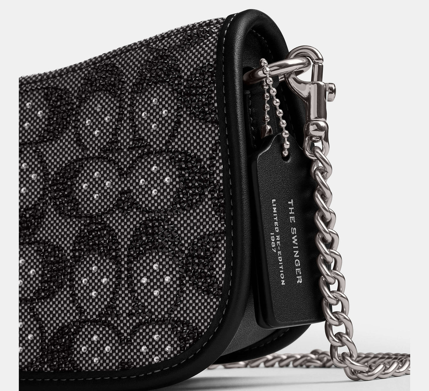Swinger Bag 20 With Chain In Crystal Signature Jacquard