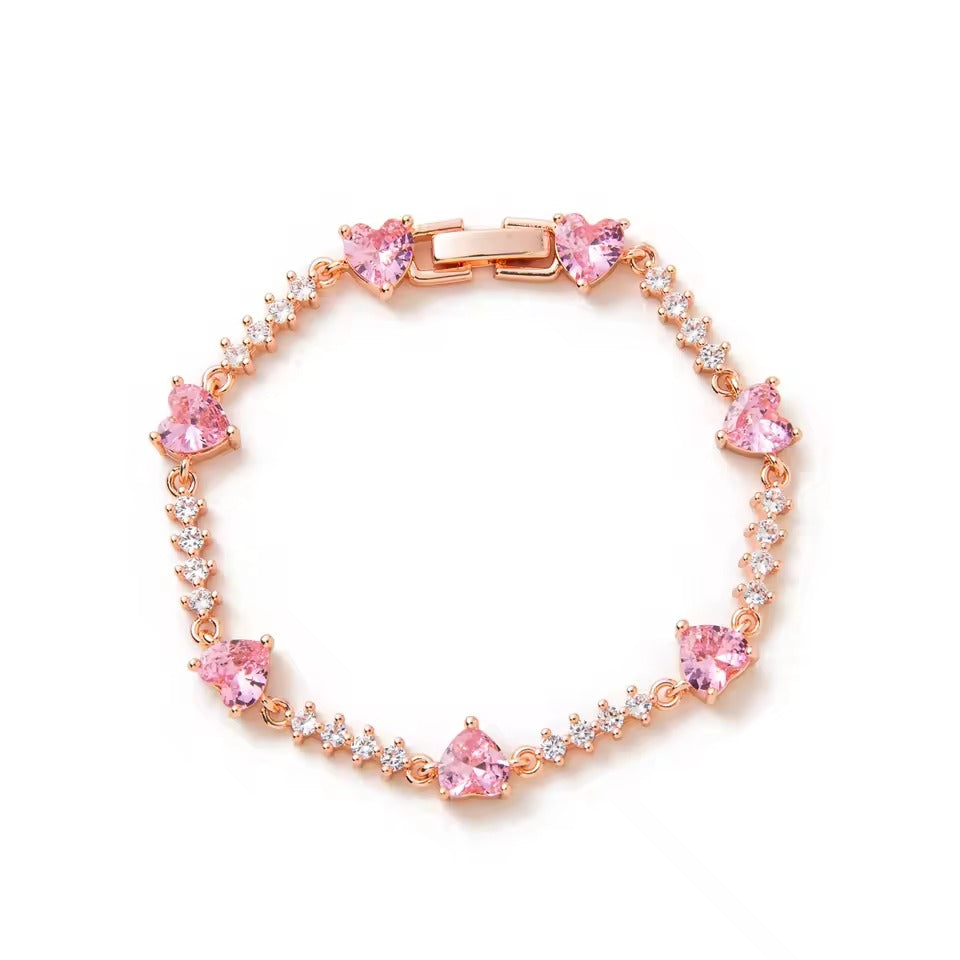Celestine Heartline Bracelet