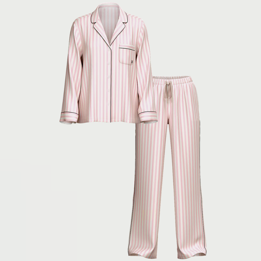Glazed Satin Pajama Set