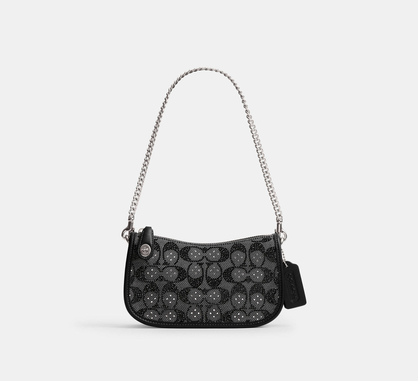Swinger Bag 20 With Chain In Crystal Signature Jacquard