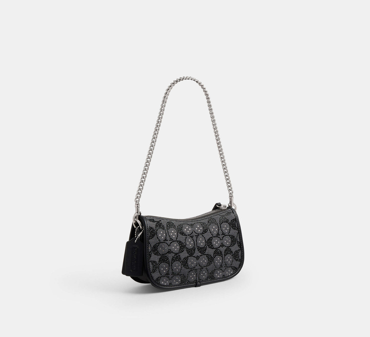 Swinger Bag 20 With Chain In Crystal Signature Jacquard