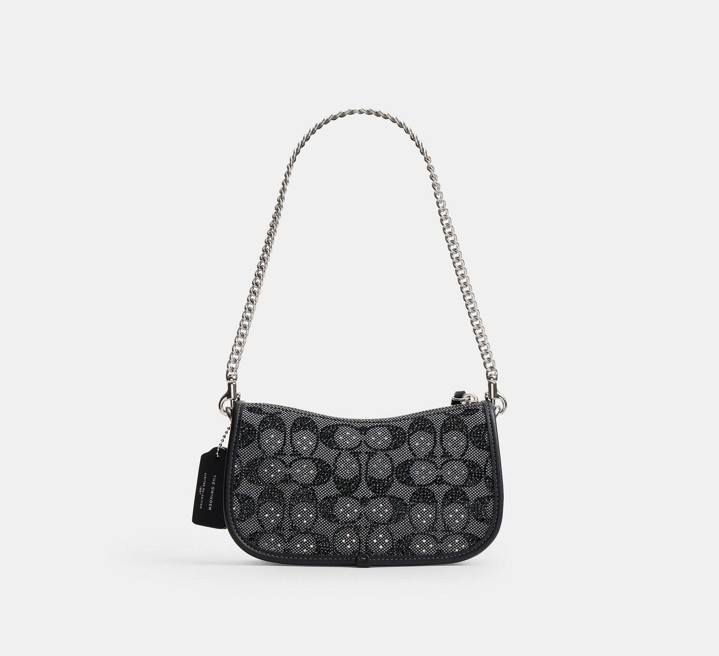 Swinger Bag 20 With Chain In Crystal Signature Jacquard