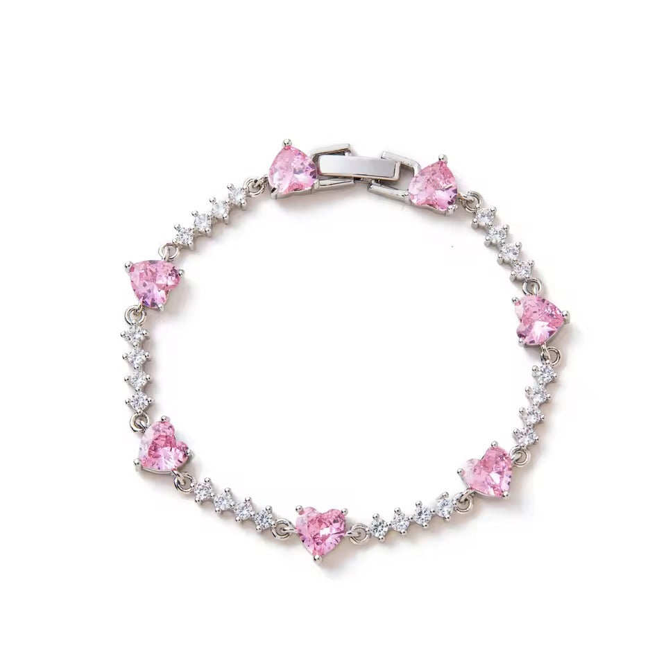 Celestine Heartline Bracelet