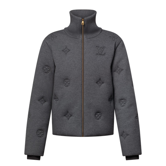 LV Elegant Monogram Knitted Down Blouson